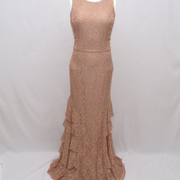 *NEW* Ralph Lauren Rose Ruffled Lace - Picture 1 of 7